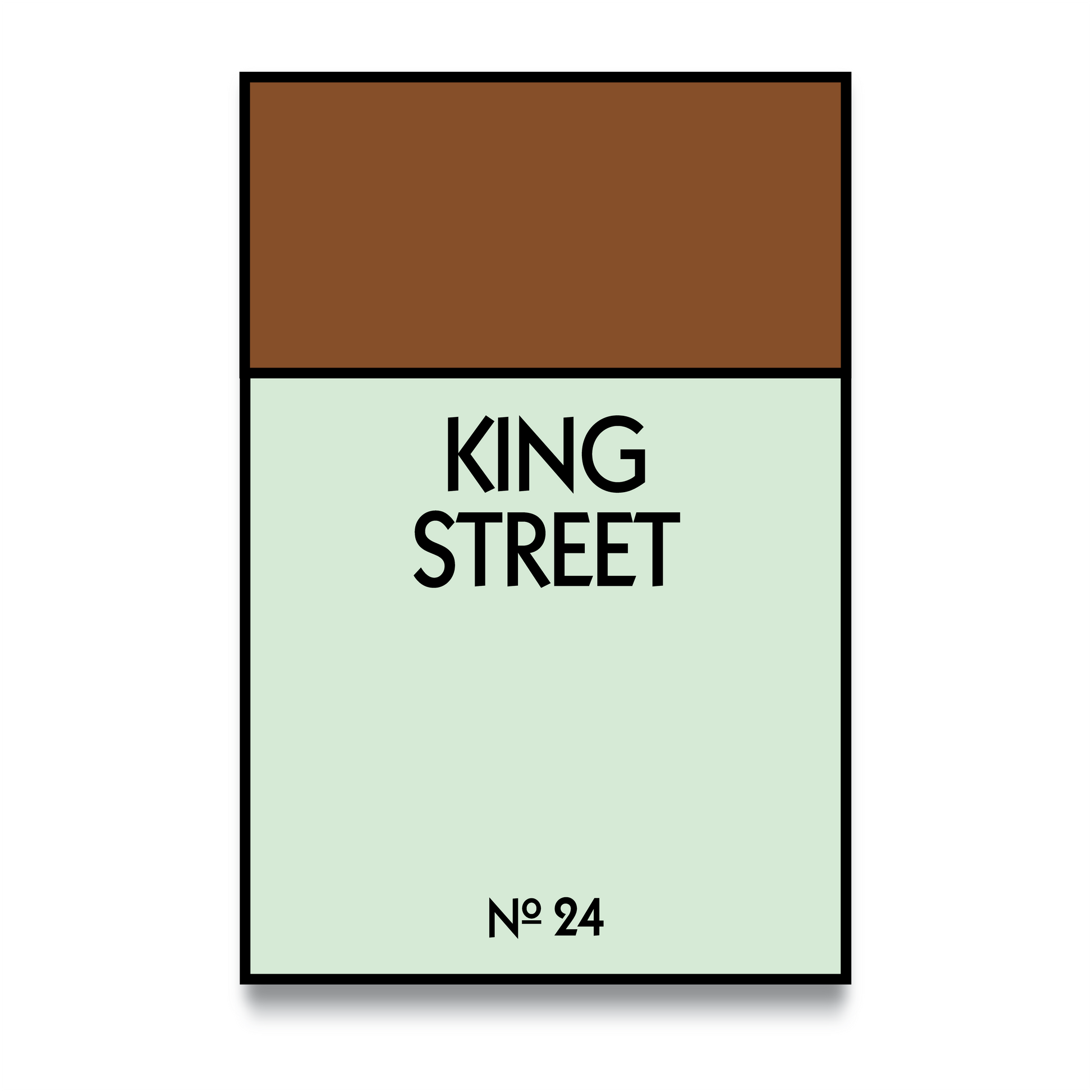 STREET NAME - CUSTOM METAL POSTER